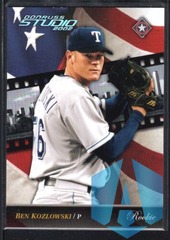 2002 Donruss Studio Proofs #255 Ben Kozlowski Rookie 055/100 RANGERS